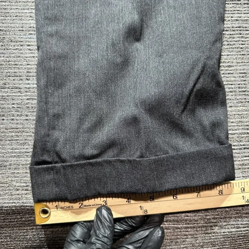 Britches Dress Pants Men's Size 34 R Dark Grey Black 750 Winston Made Italy Wool